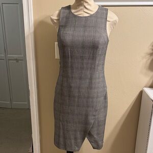 Banana Republic Gray Plaid Mini Dress